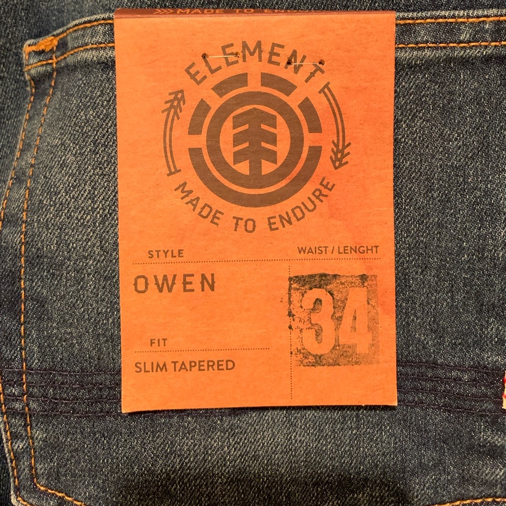 Element Jeans NWT Size 34